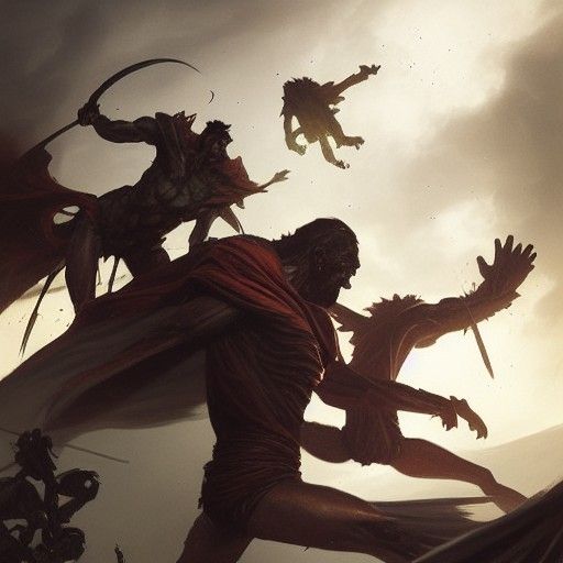 Kronos fighting his sons