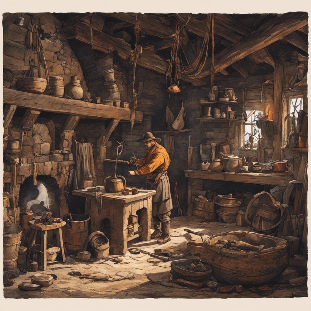 Medieval cooper AI Generated Artwork NightCafe Creator