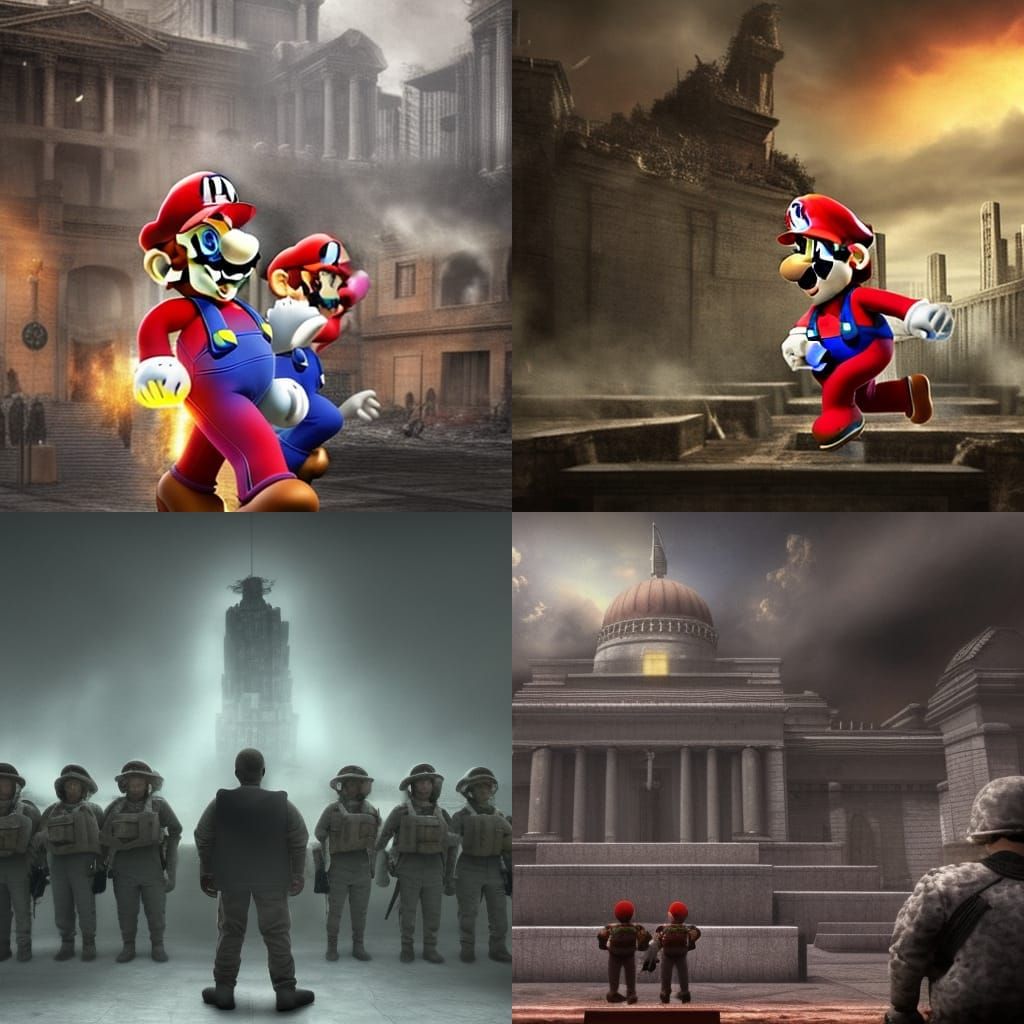 Mario on trial for war crimes
