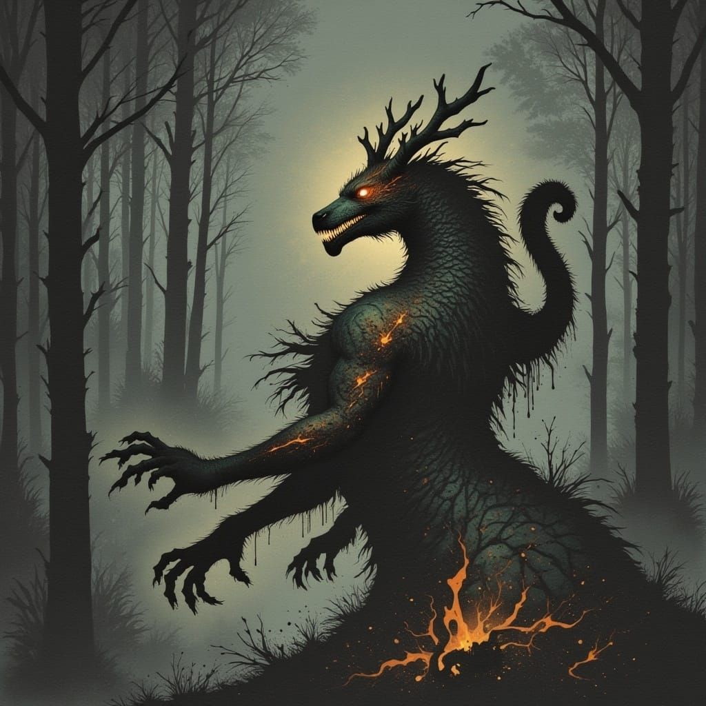 <lora:Blotched Flux:1.0>