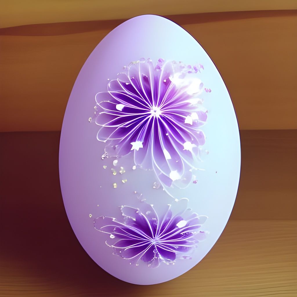 Beautiful sparkling flower egg 🥚 