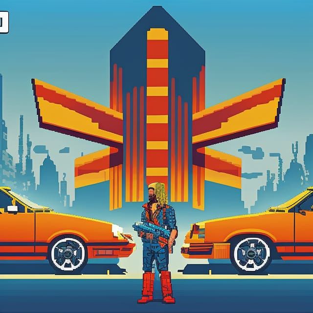 GTA pixel art style