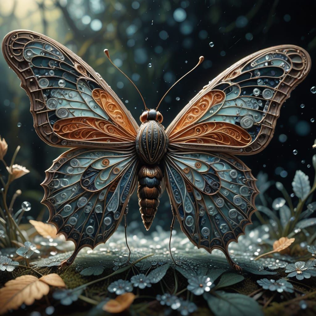 Beautiful Moth   by @Alfred Stephens