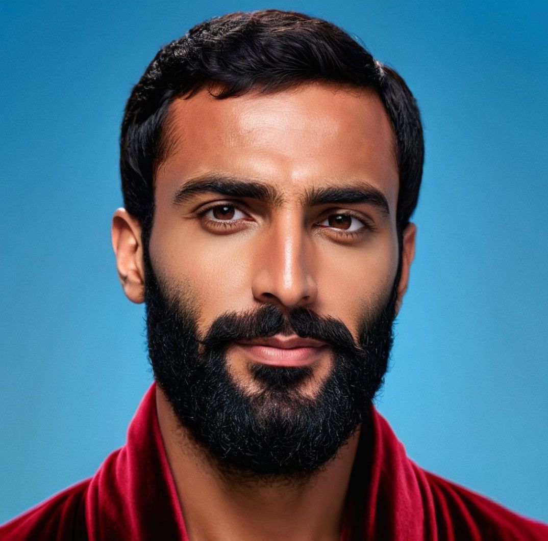 Friendly handsome man