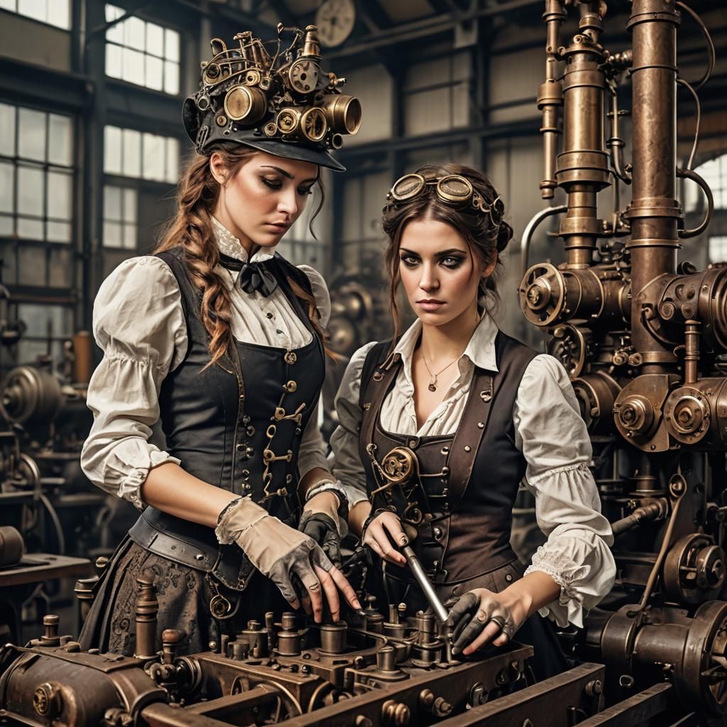Women's at "steampunk" work