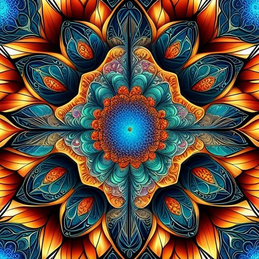 Kaleidoscope 35 - AI Generated Artwork - NightCafe Creator