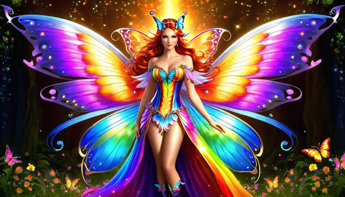 Dressed like a butterfly
