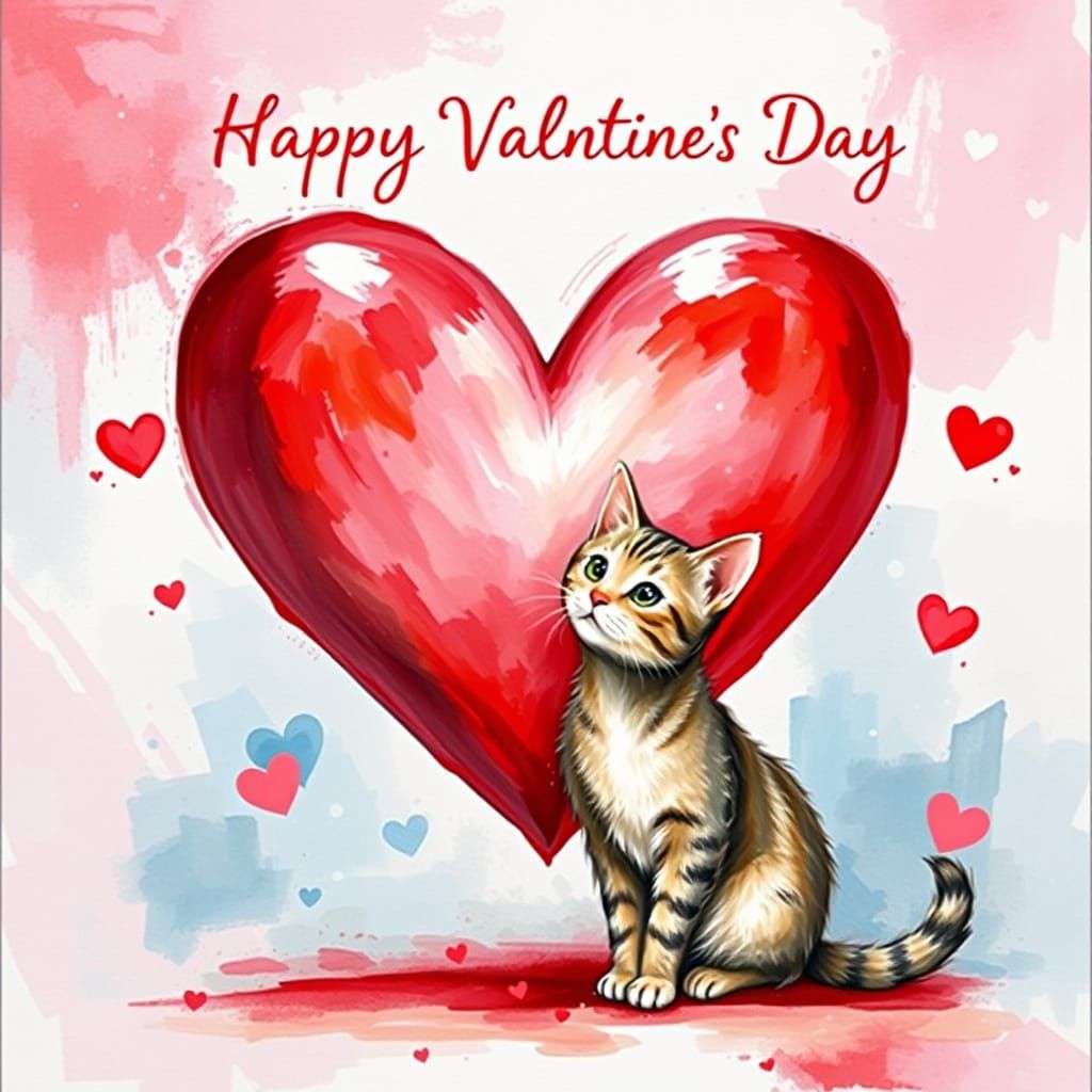 Valentine’s Day card  by @Meowcats123