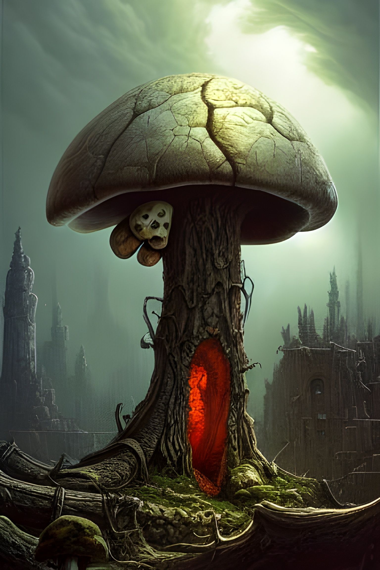 giant evil mushroom  undefined