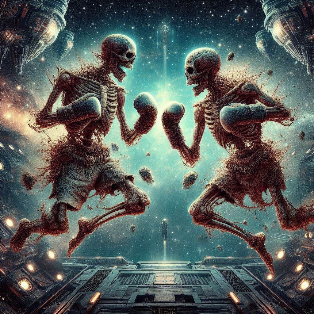 Skeleton Boxing Match