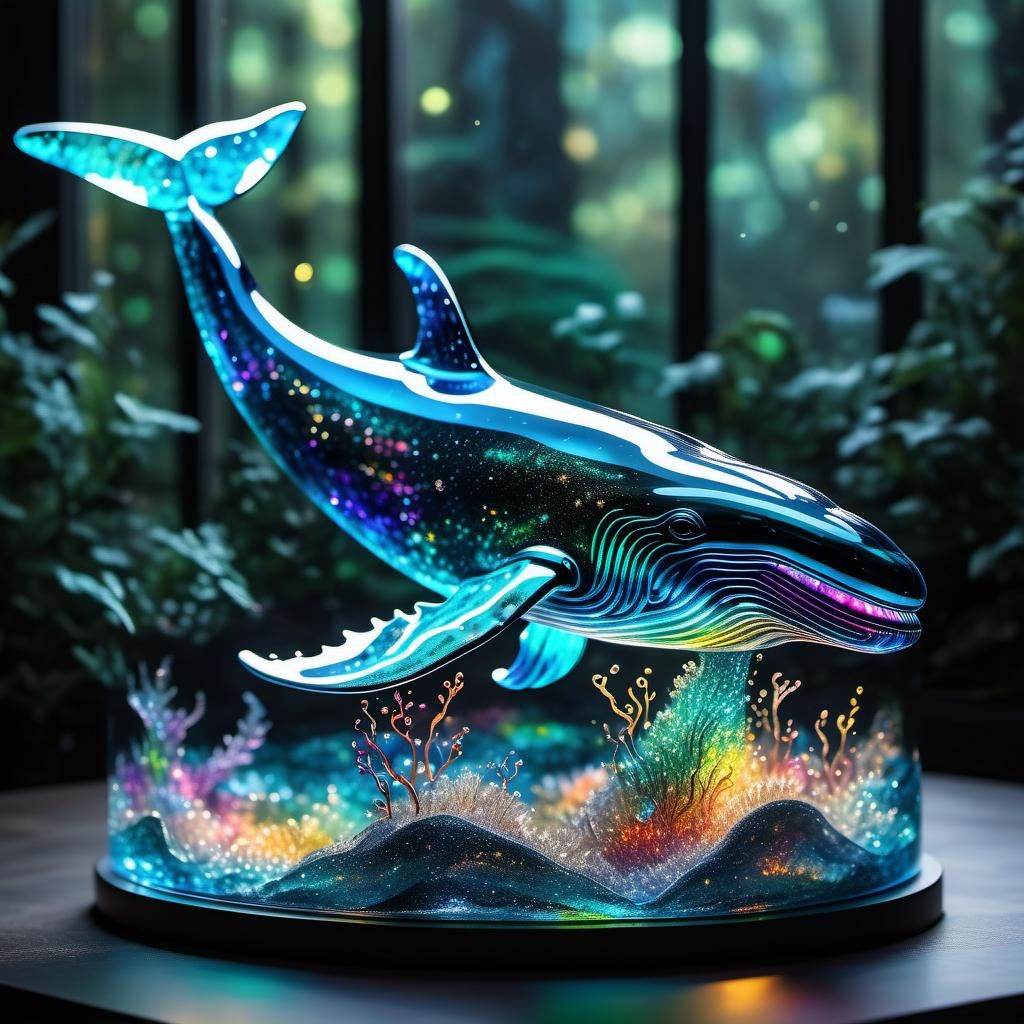 Glass whale