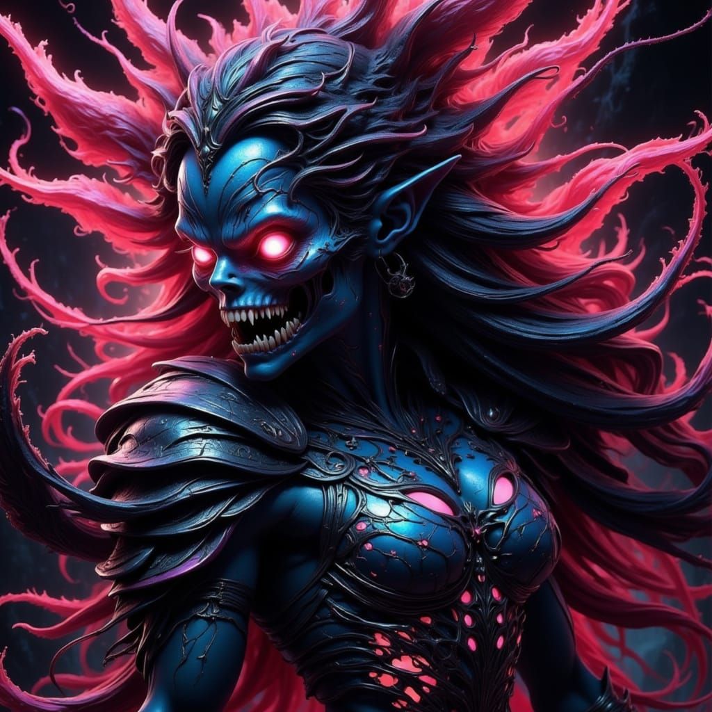 <lora:SpectralFlux:1.0> vampire