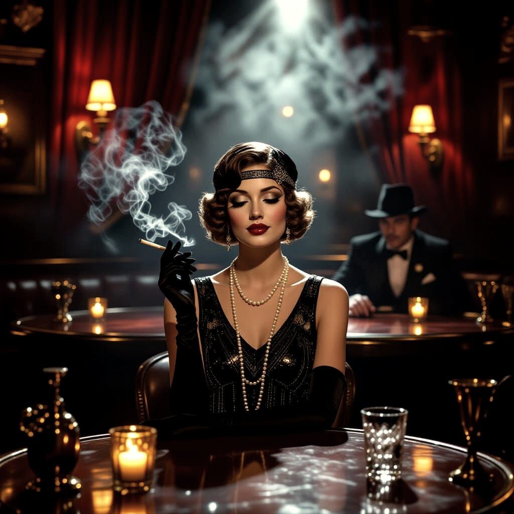 1920s Speakeasy Lounge  by @Sherkhal