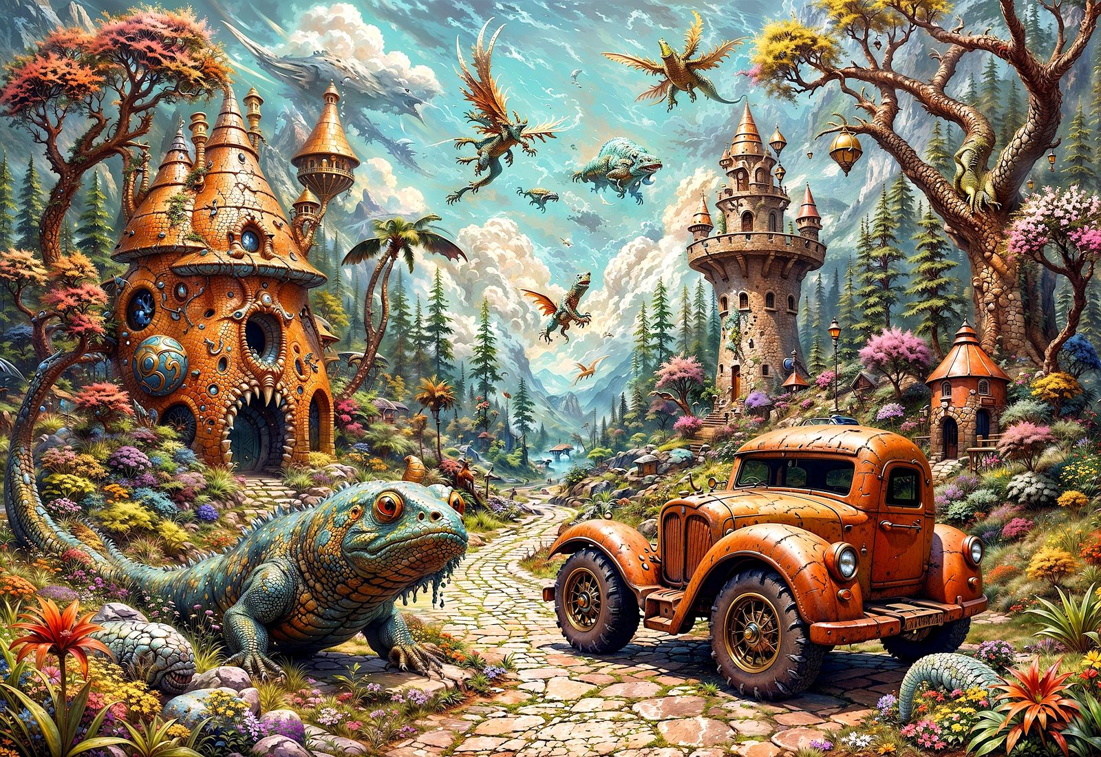 A Lizard in Wonderland