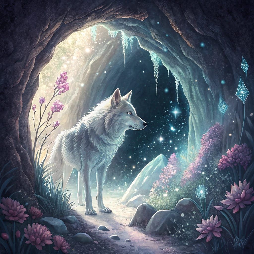 The Wolf in the Starfall Cave - The Wolf in the Starfall Cav...
