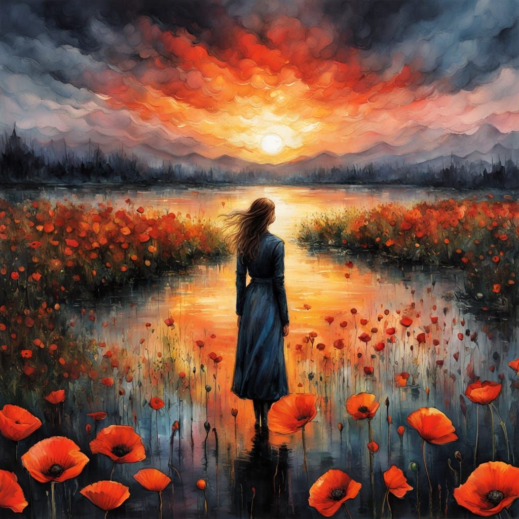 Finding beauty amidst the storm  by @Andy