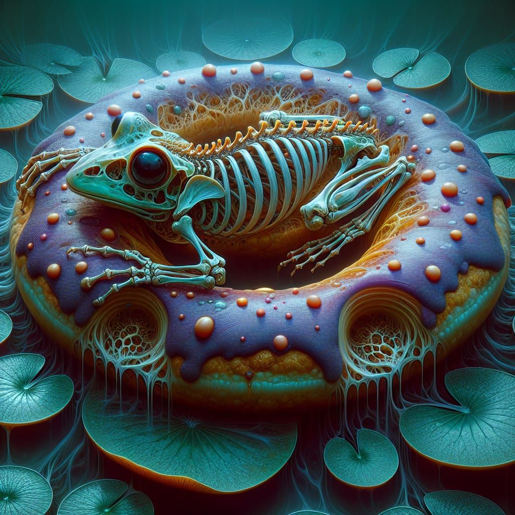 The Skeleton Donut Is All His AI Generated Artwork NightCafe Creator the-skeleton-donut-is-all-his-ai-generated-artwork-nightcafe-creator