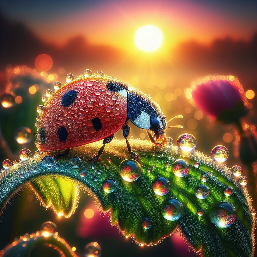Morning Ladybug  by @Andy Wicker