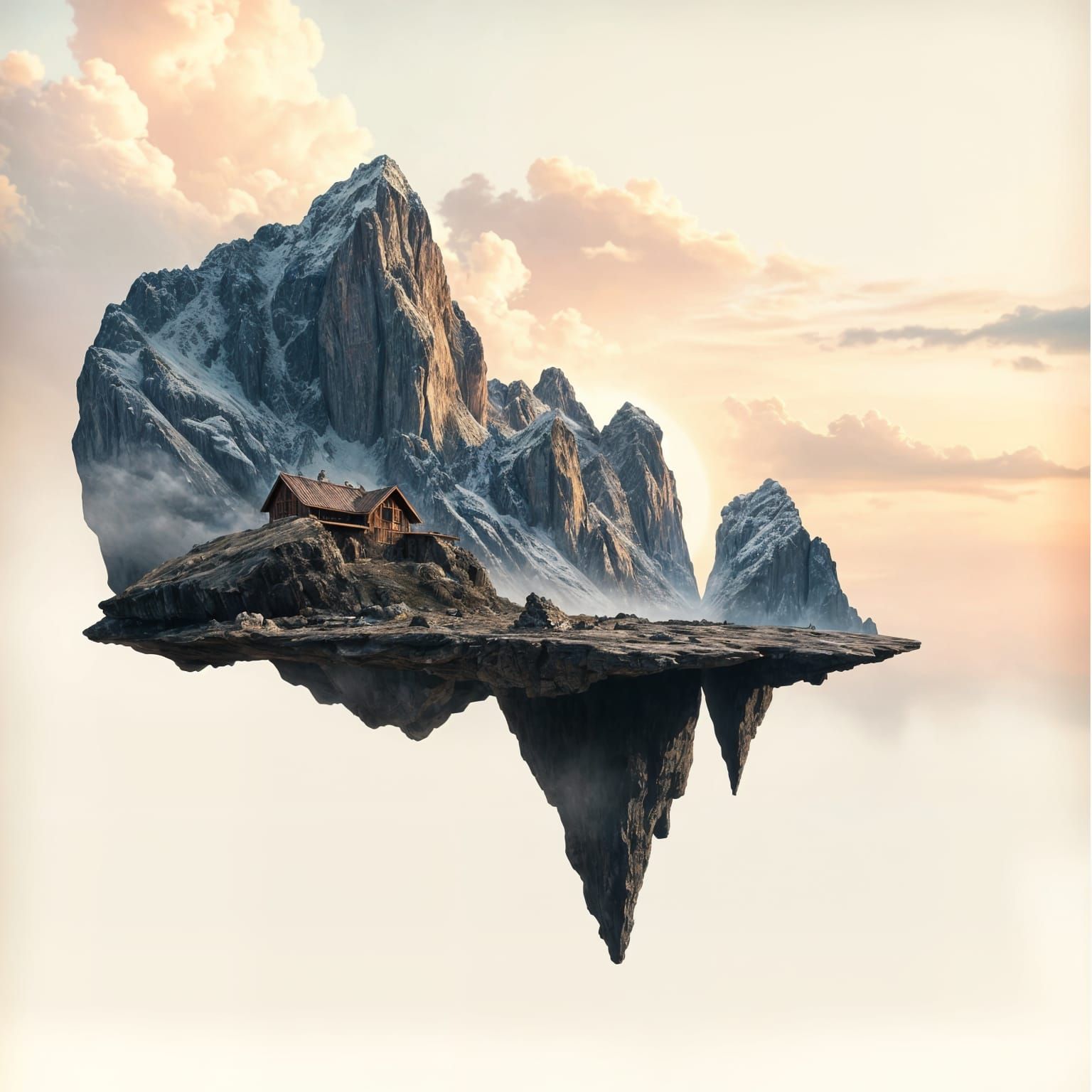 Surreal floating island   by @Shuru