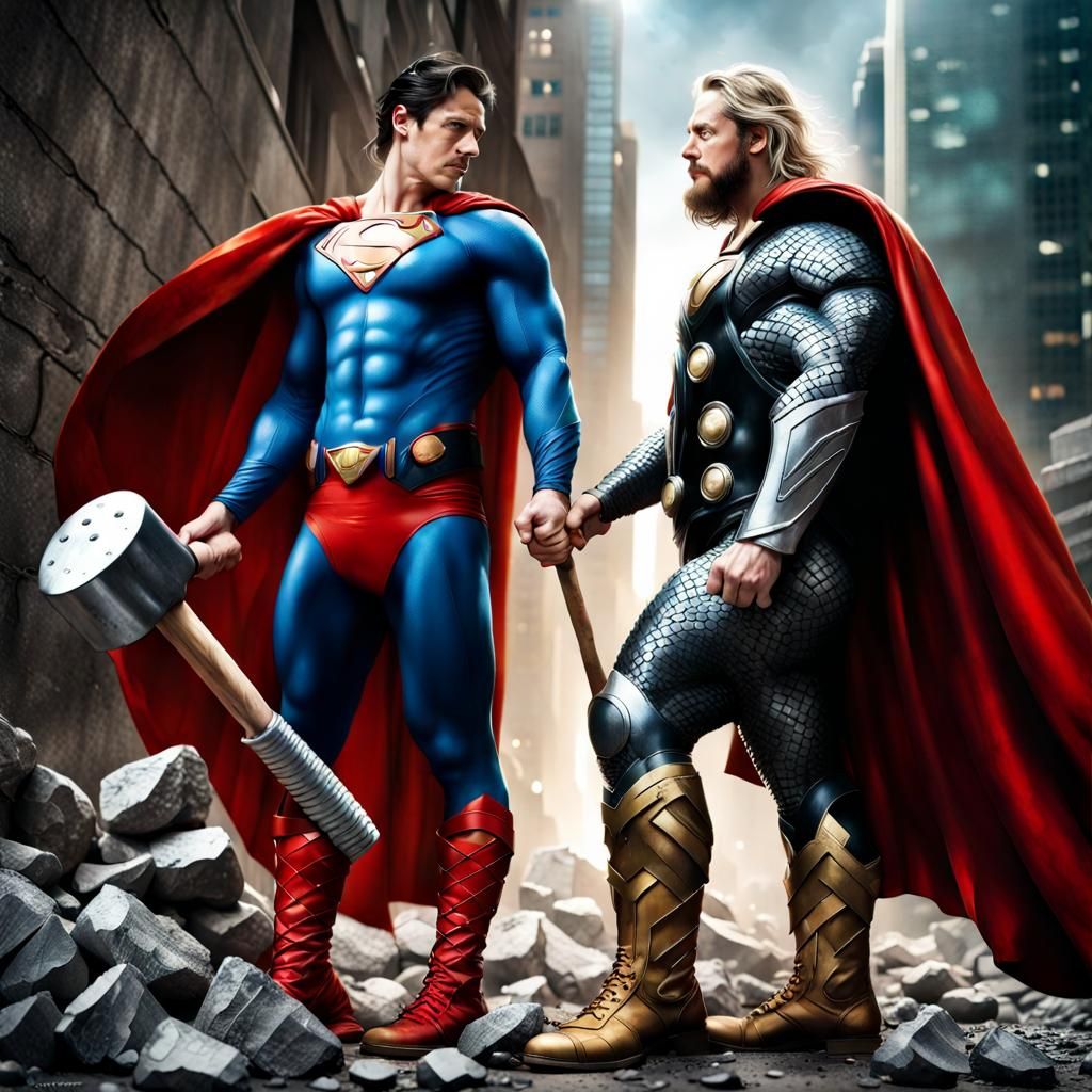 Thor: 'My dear friend Clark that's not even regular hammer' - AI ...