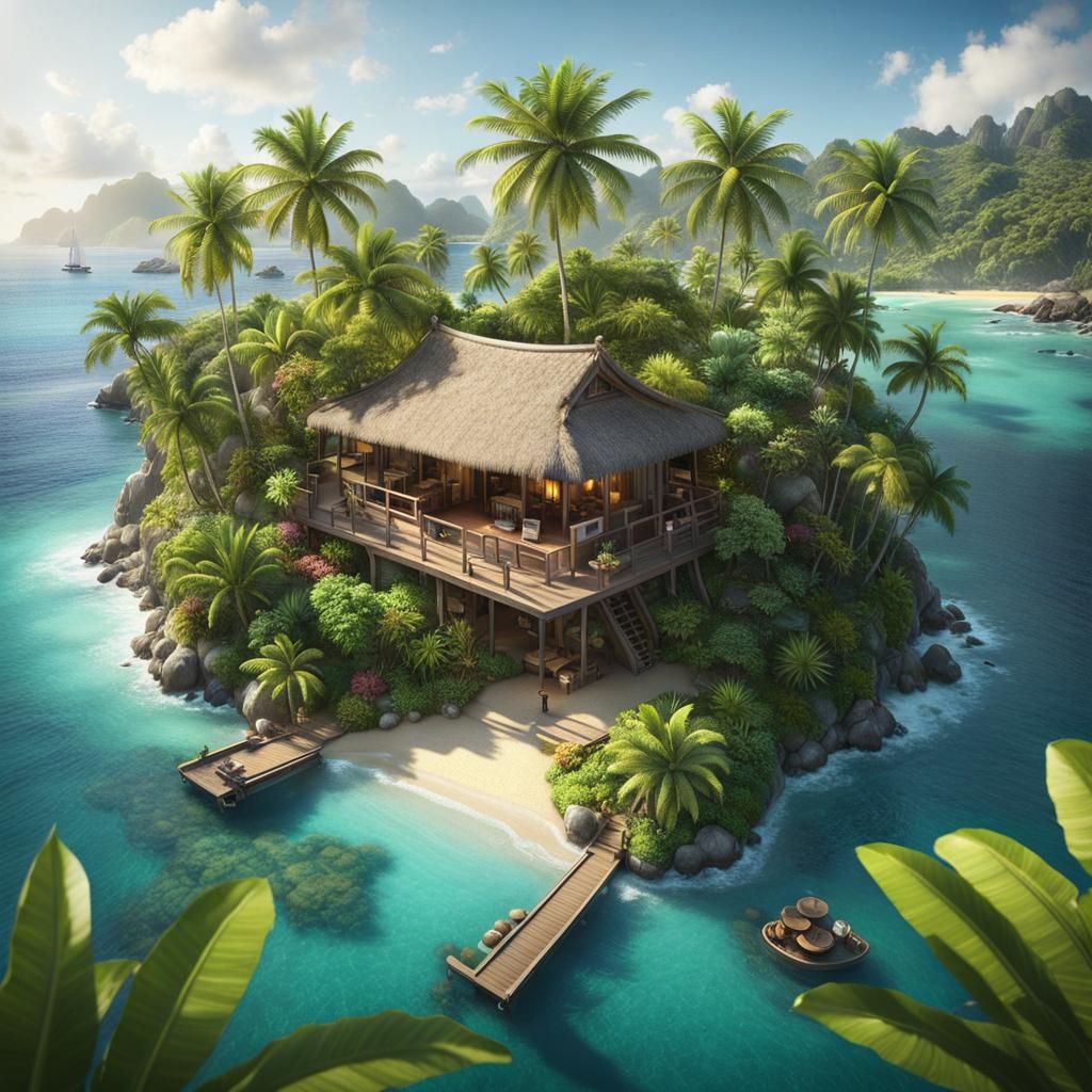 My little island paradise  by @Ministress