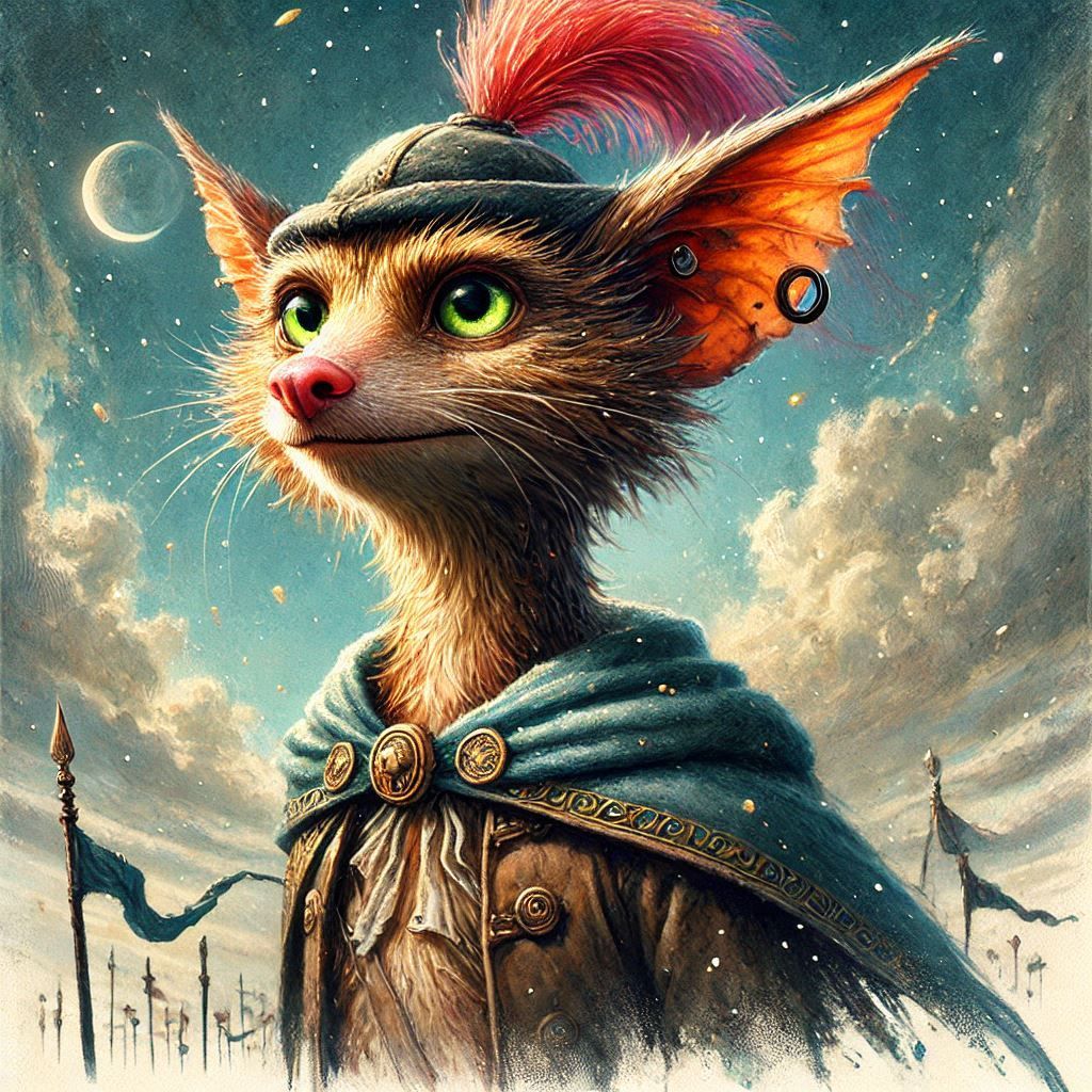 adorable fairy-tale fantasy creature portrait..