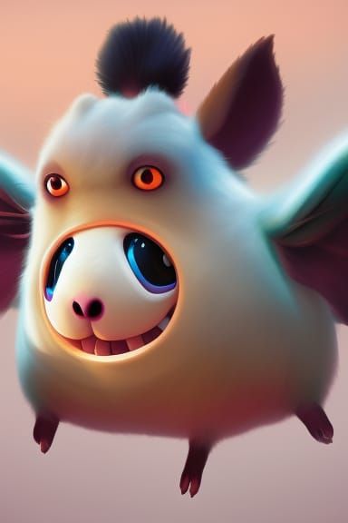 Kawaii Cow with Strawberry, Anime Key Visual