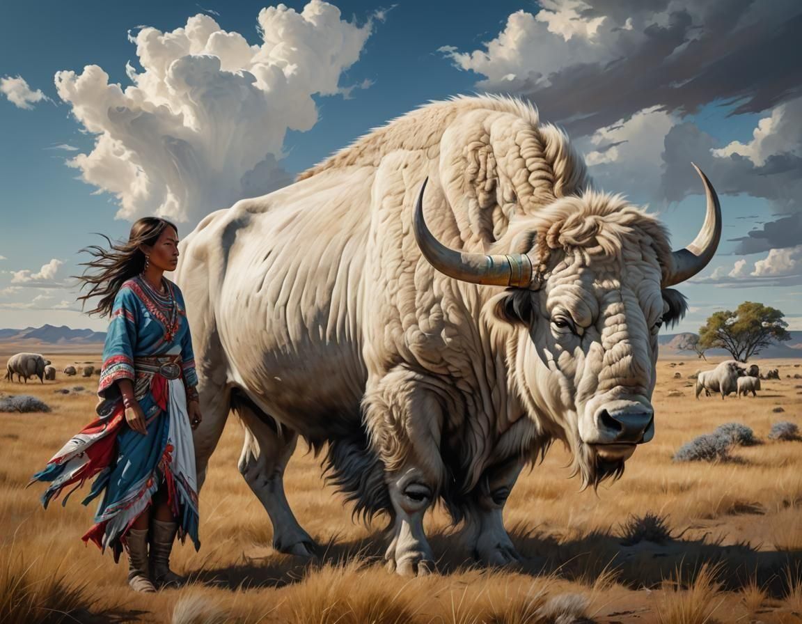 White Buffalo woman   by @Christine