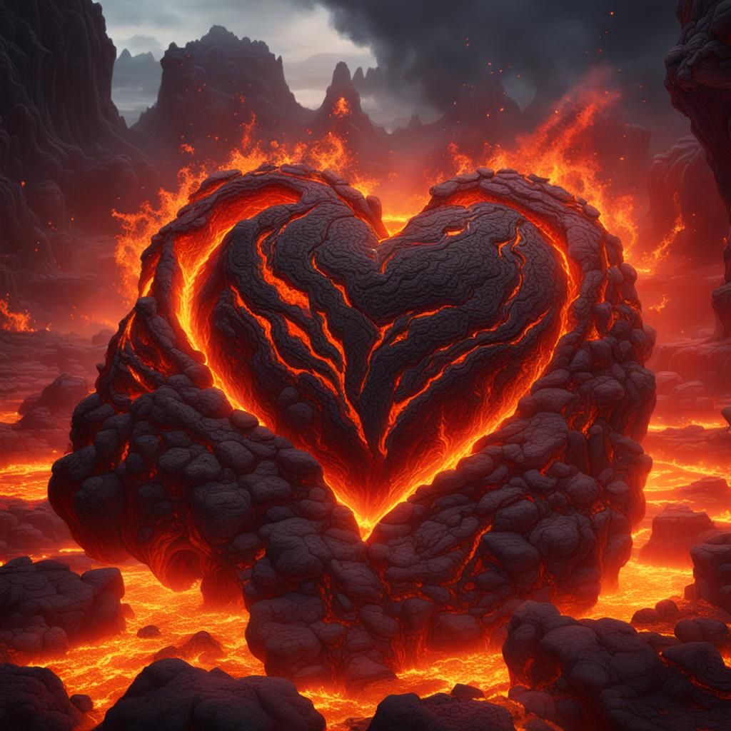 heart of fire and lava