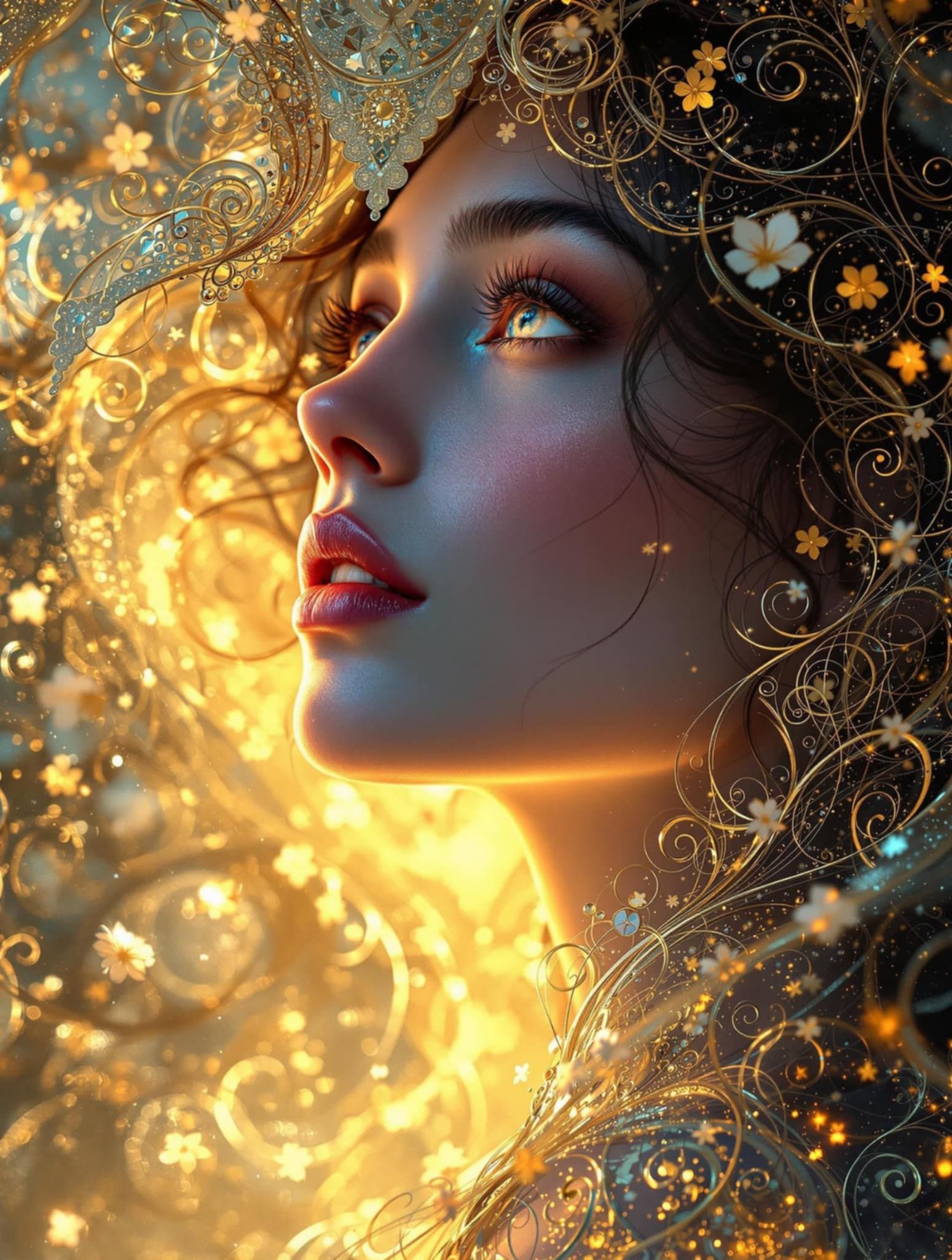 A contemplative expression, lost in thought