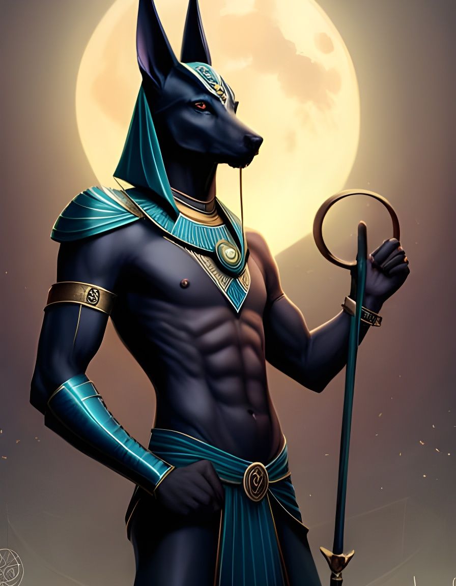 Anubis, Lord of the Sacred Land  by @Art of Art