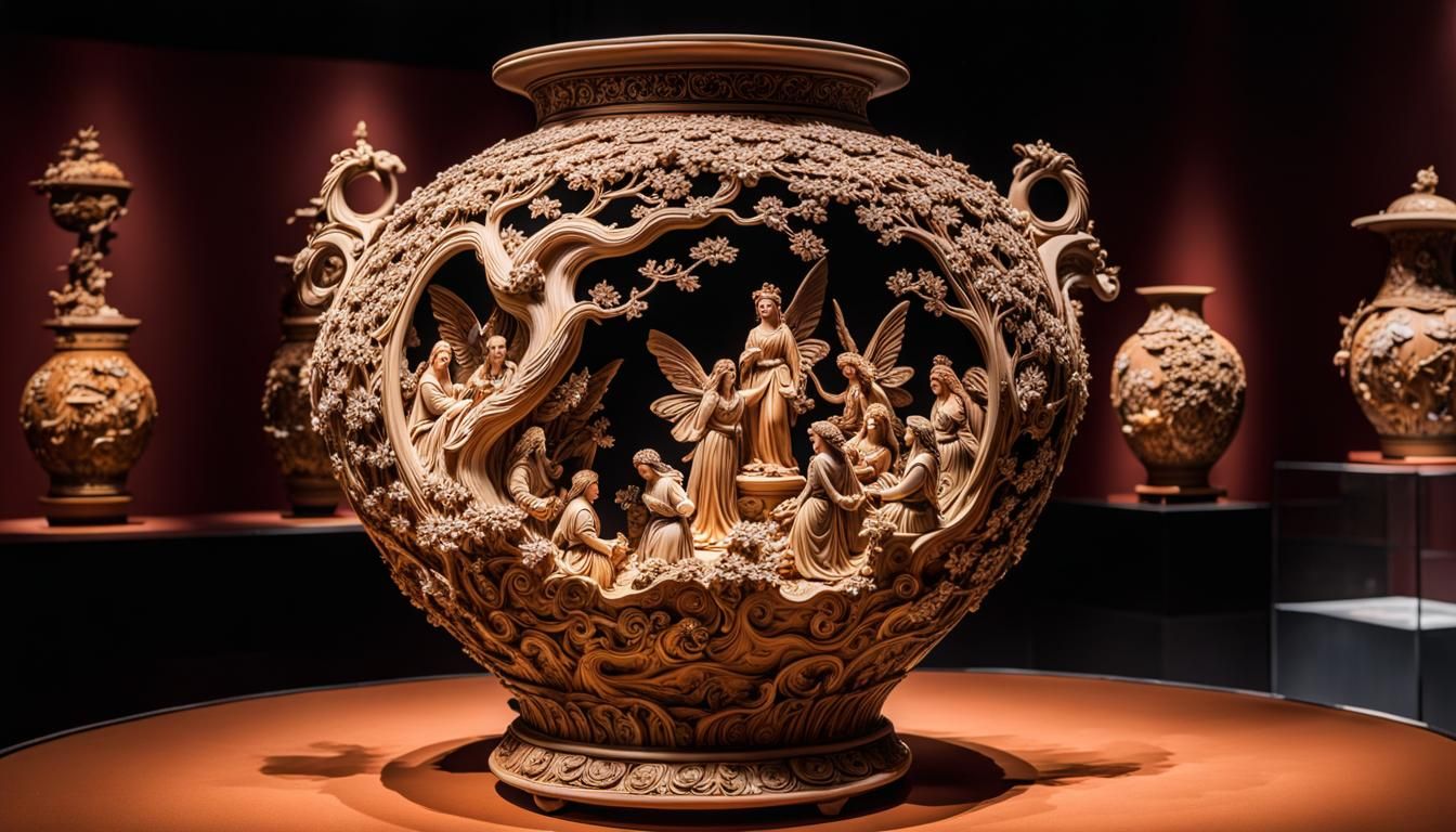 eccentric clay pottery art