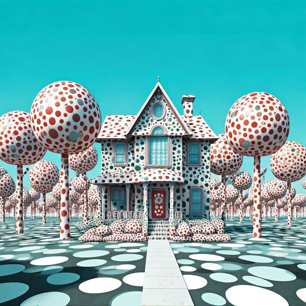 polka dot house  by @PAH