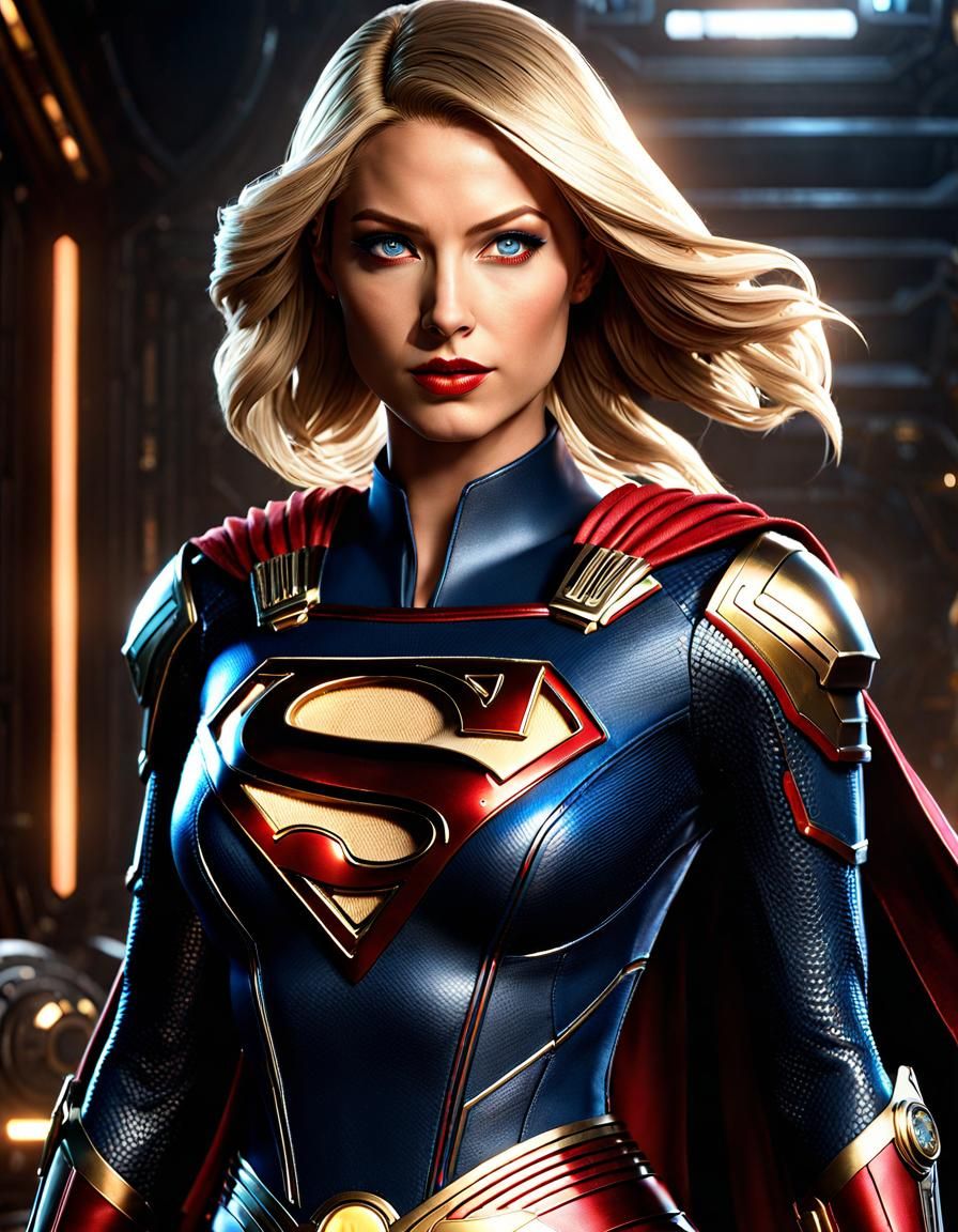 Armoured Supergirl - Ai Generated Artwork - Nightcafe Creator