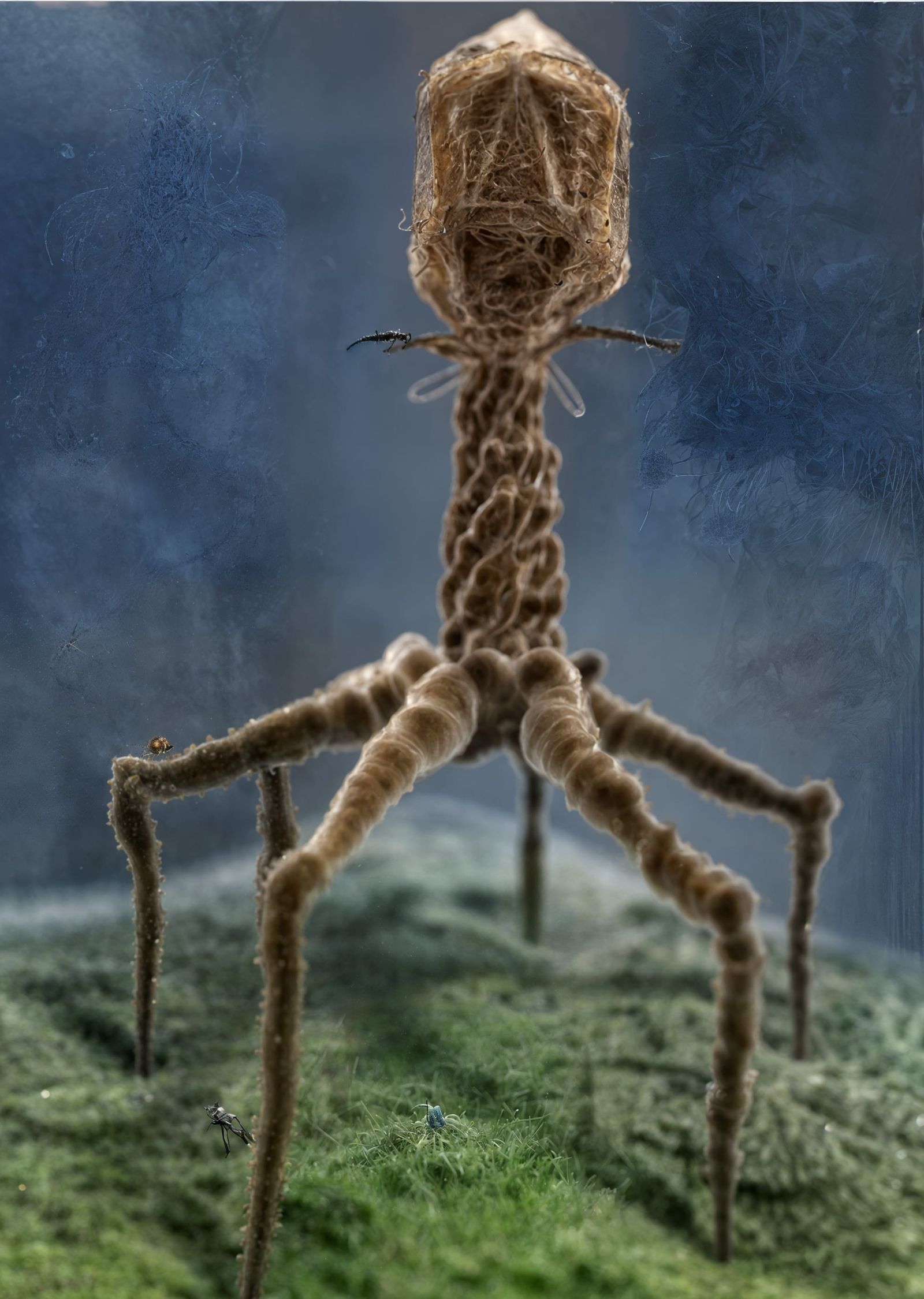 T4 bacteriaphage virus (it's real btw)