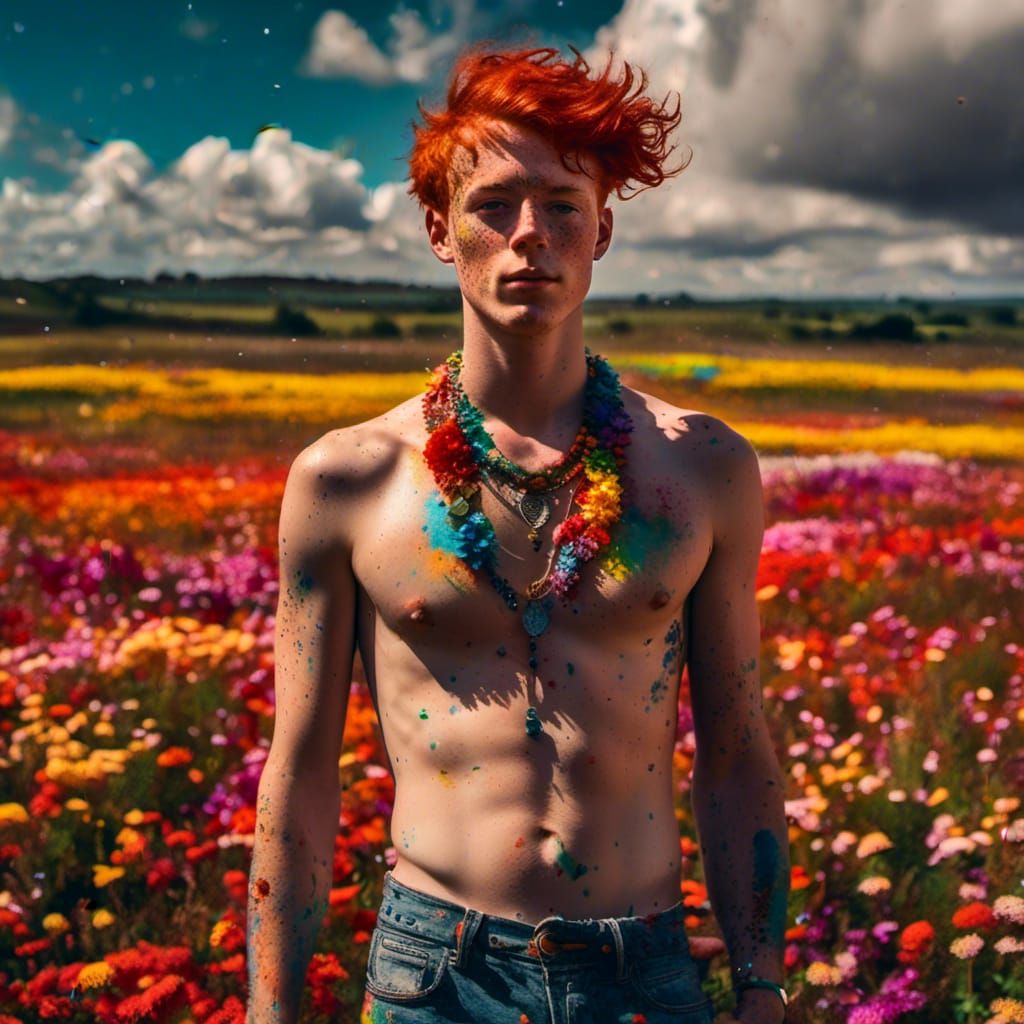 Flower Guy (4) AI Generated Artwork NightCafe Creator