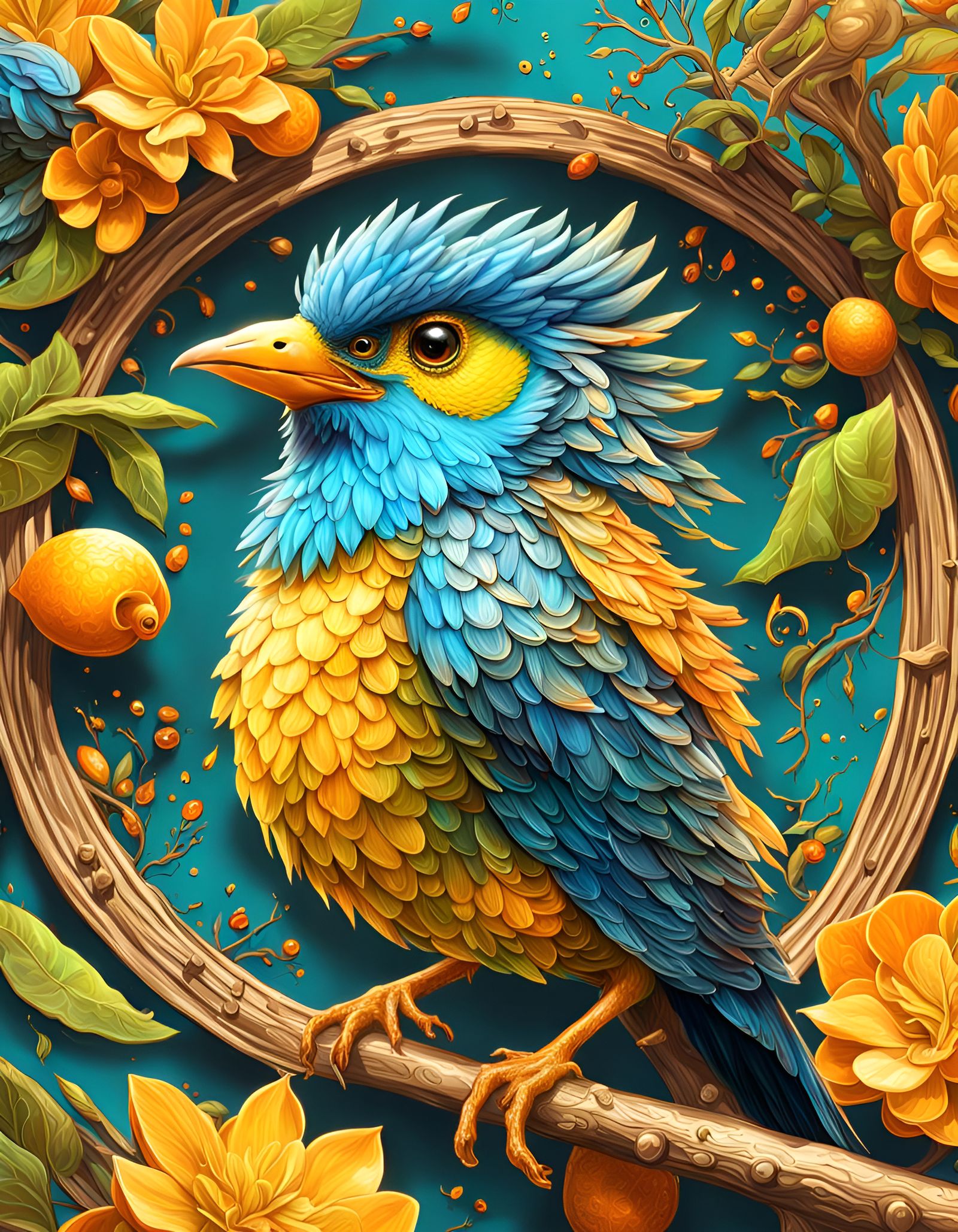 Bold Bird … - AI Generated Artwork - NightCafe Creator