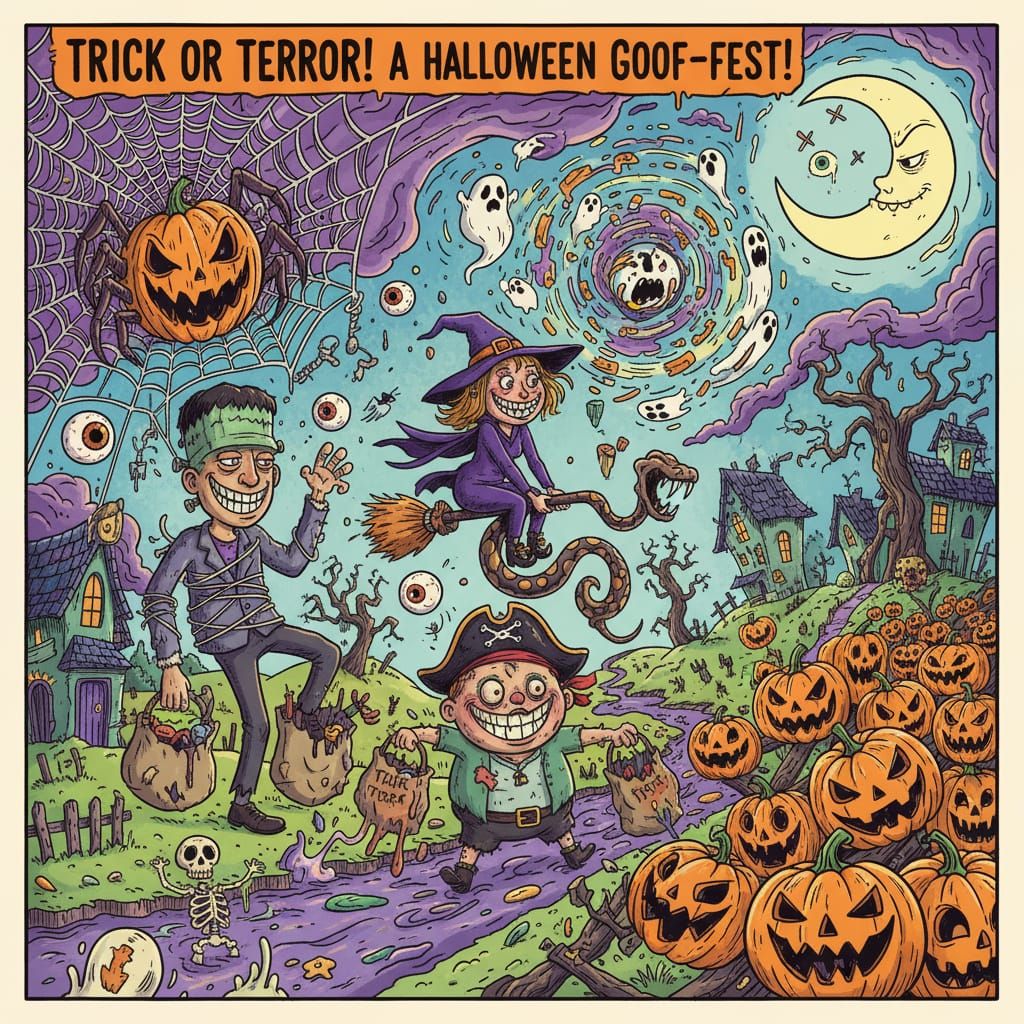 Surreal Halloween Night Gone Wrong