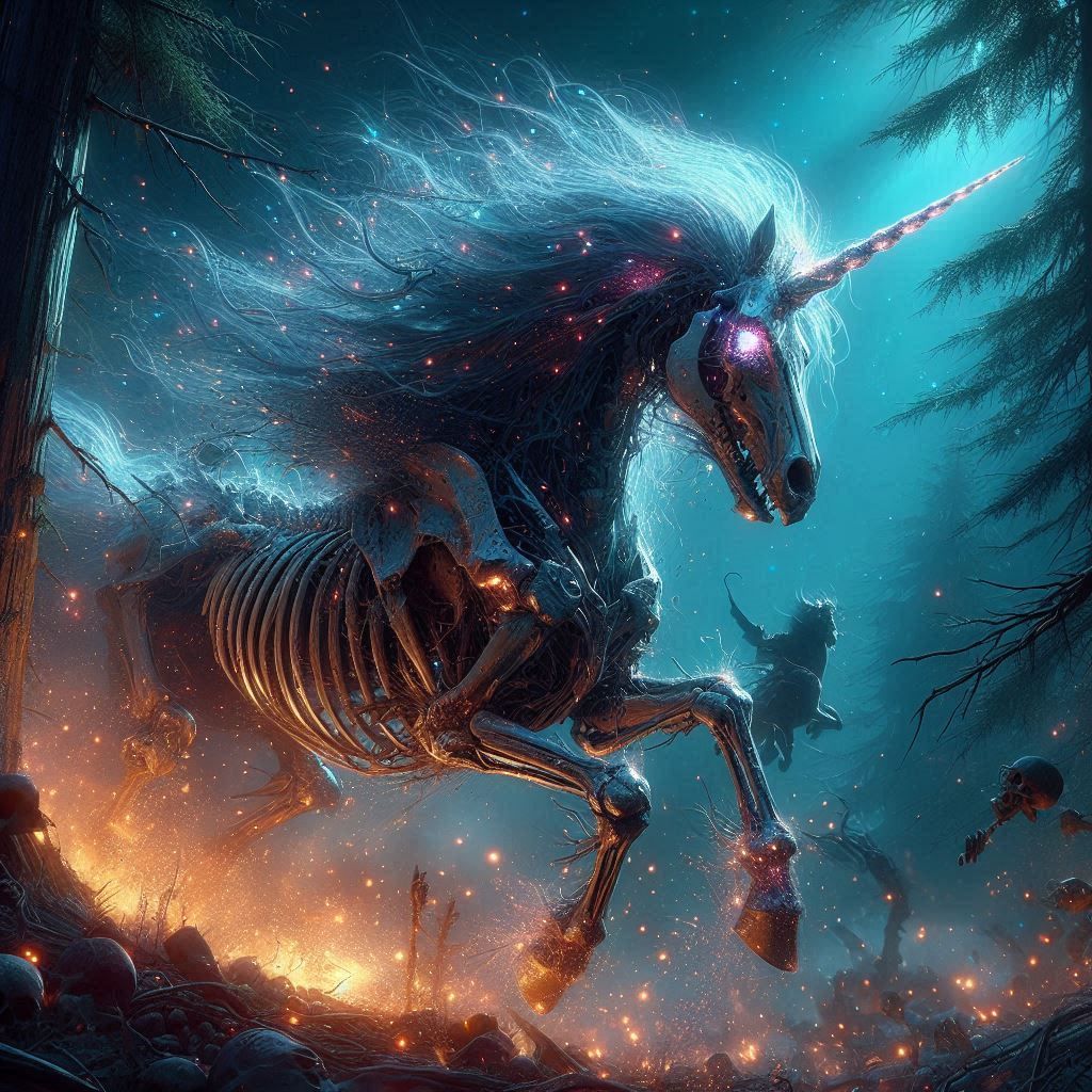 Ghost Unicorn skeleton
