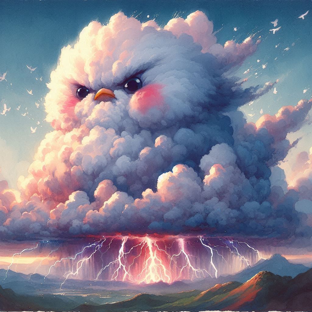 grumpy chick cloud