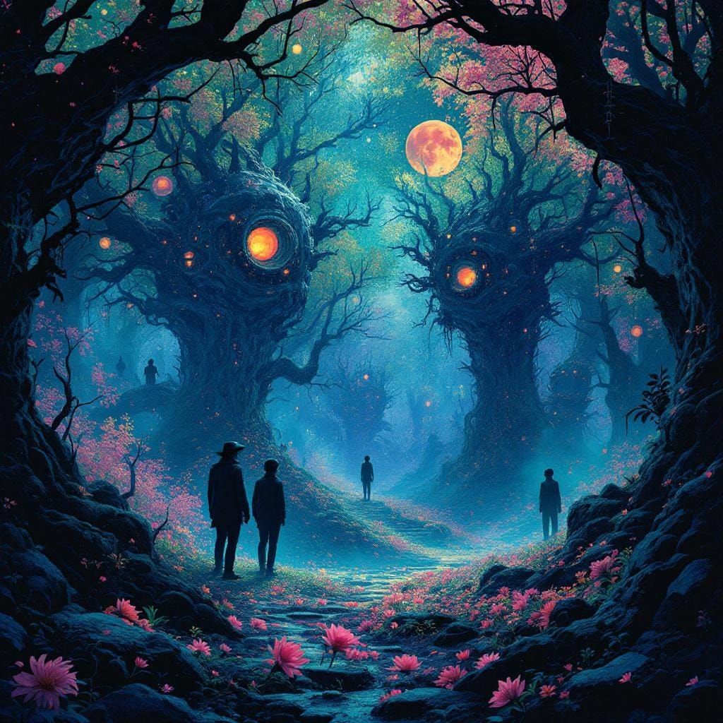 Ethereal Dreamscape in a Surreal Digital Art Style