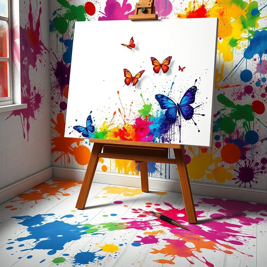 Ink splatter art  by @undefined