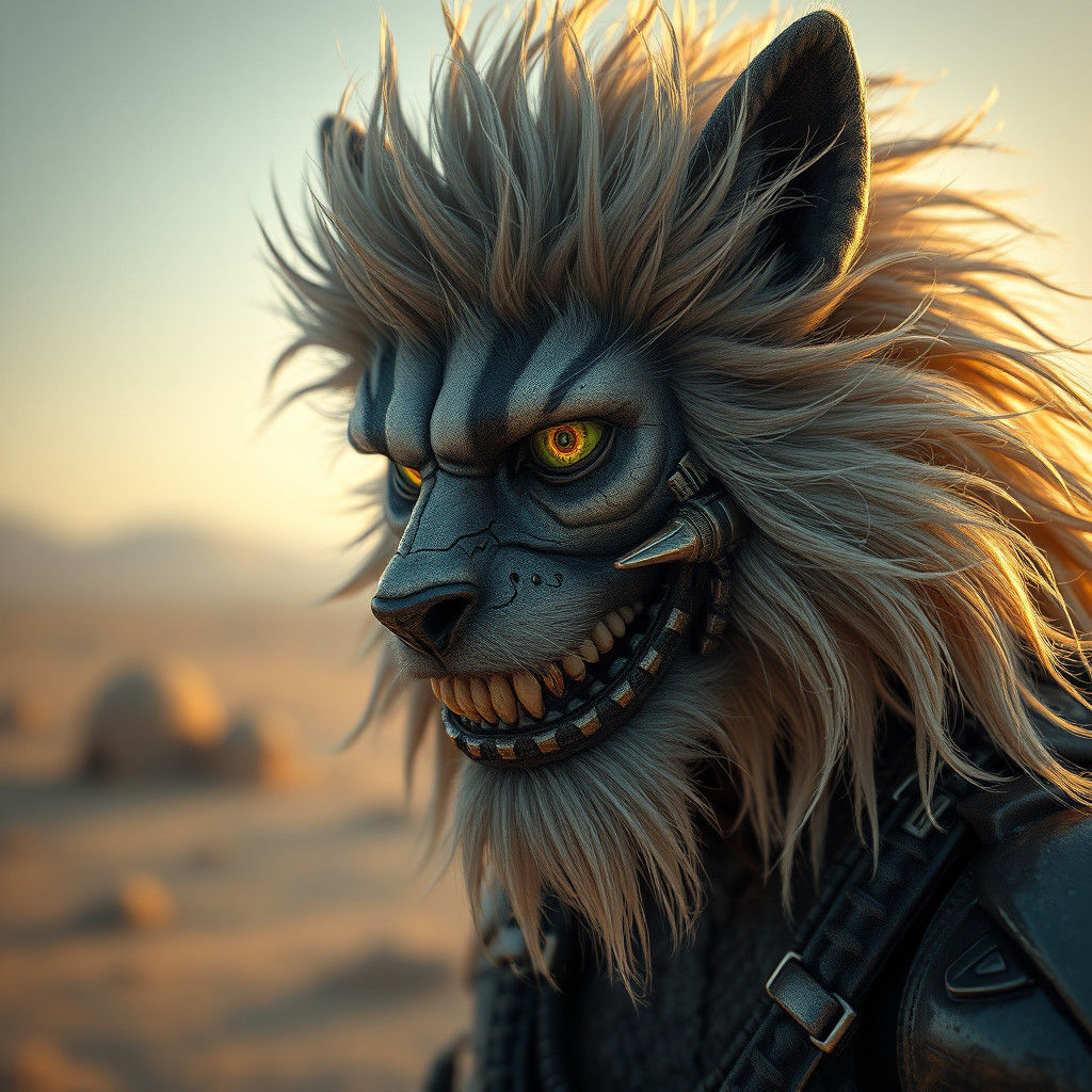 Mad Max furries and cyborg. intricate abstract, ultra intric...