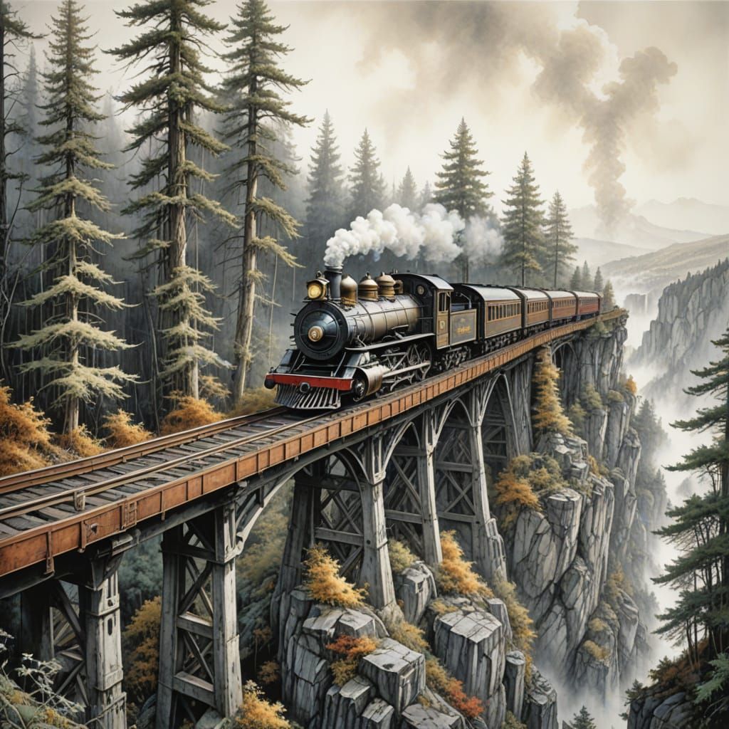 Mountain Trestle Bridge   by @atpollard
