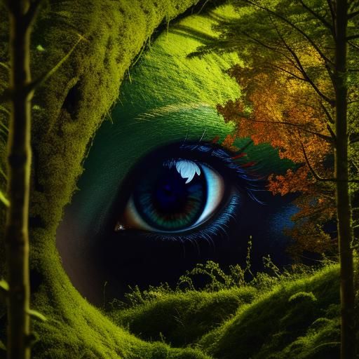 Eerie Eyes Emerge from the Black Forest