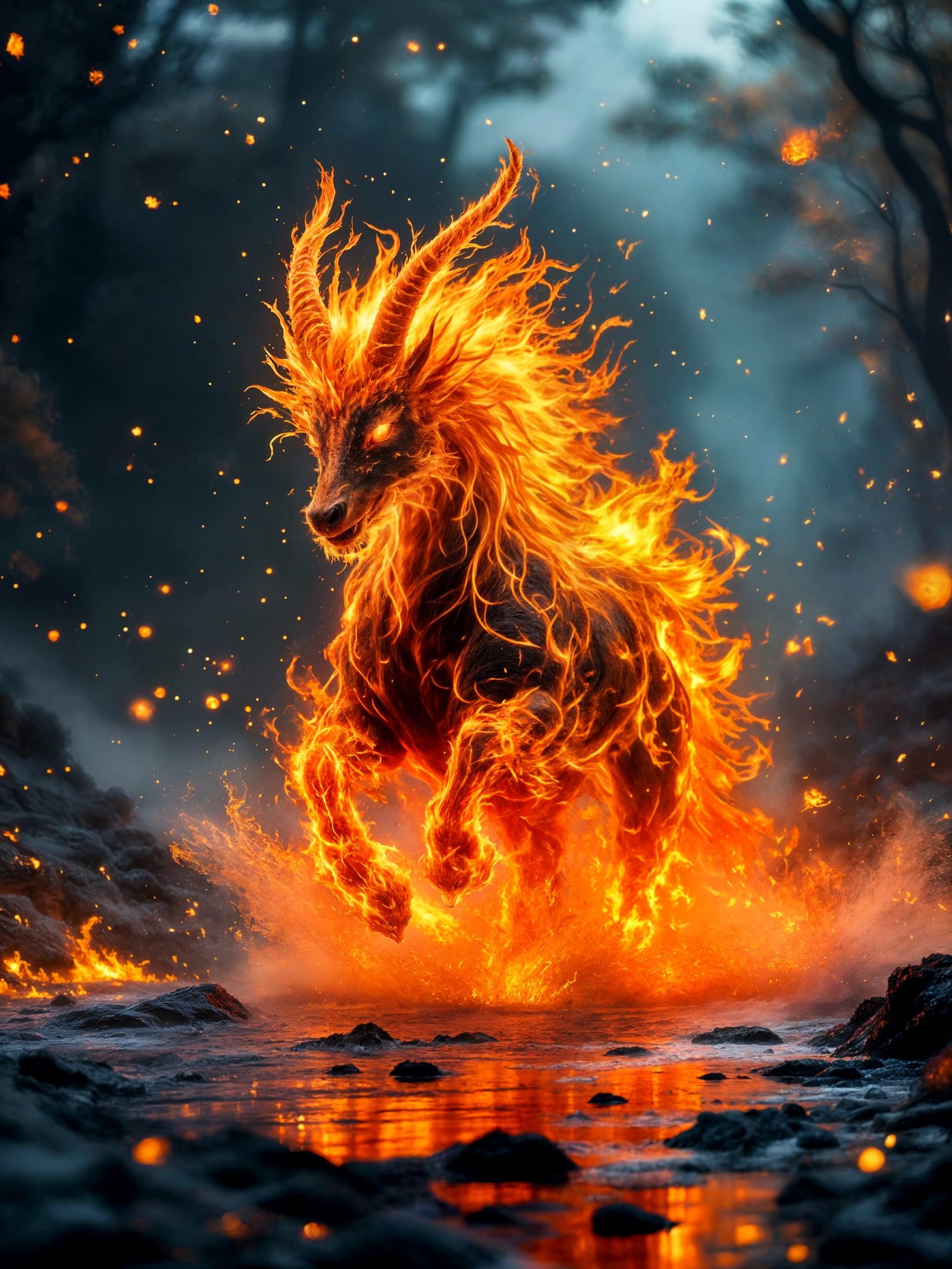 Kirin of Fire  by @Ria Hagane
