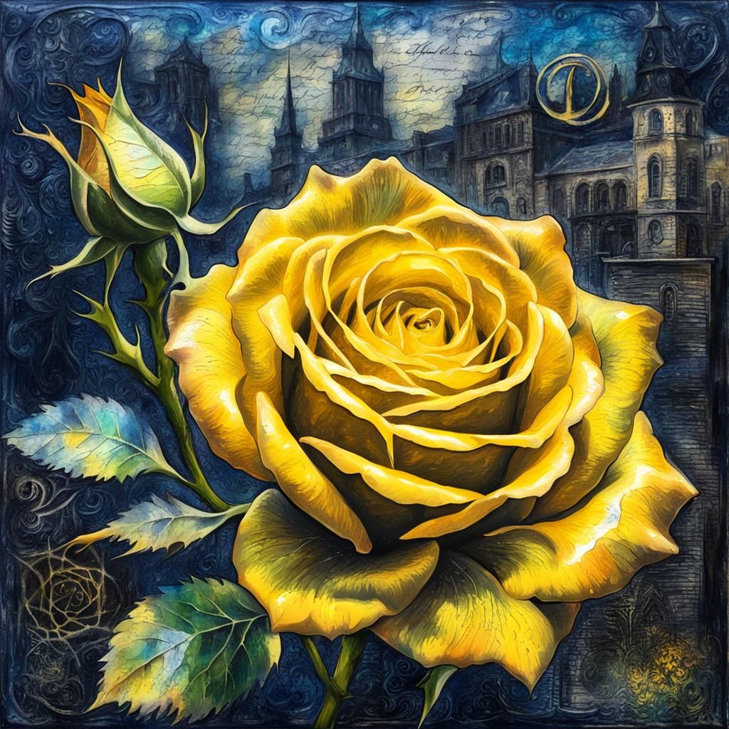 The yellow rose  by @TravellerUK