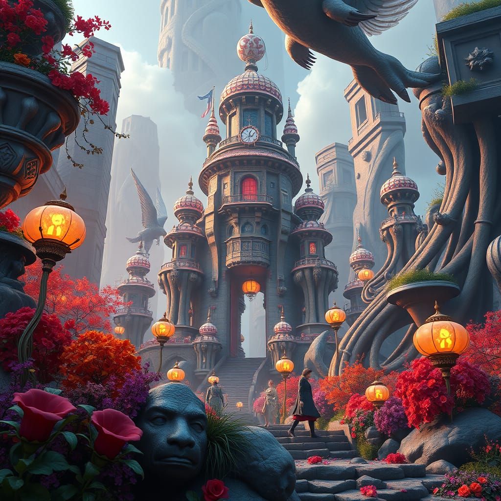 Realistic Fantasy Scene in Vibrant 8K Resolution