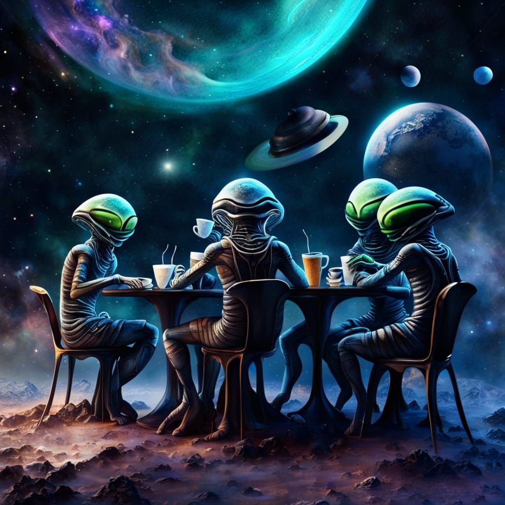Coffee Shop in Space
