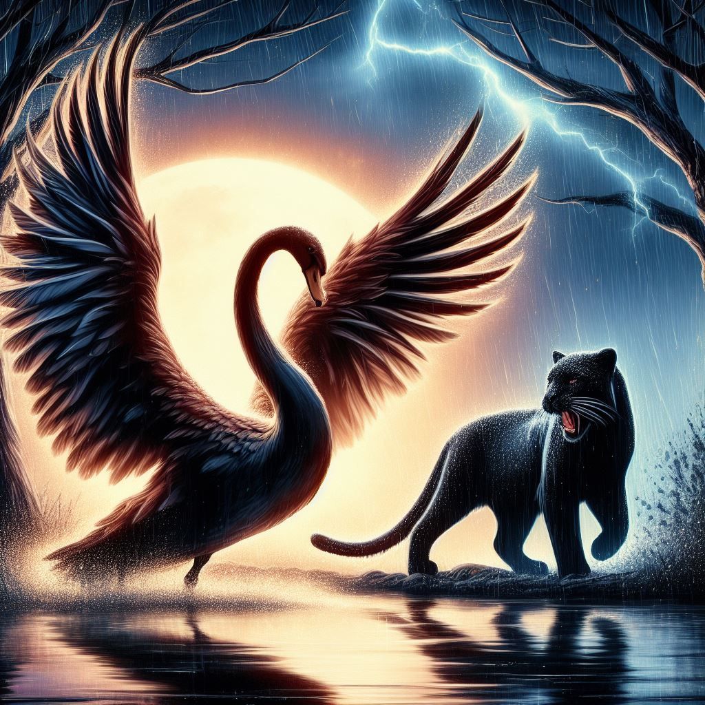 Black swan & black panther